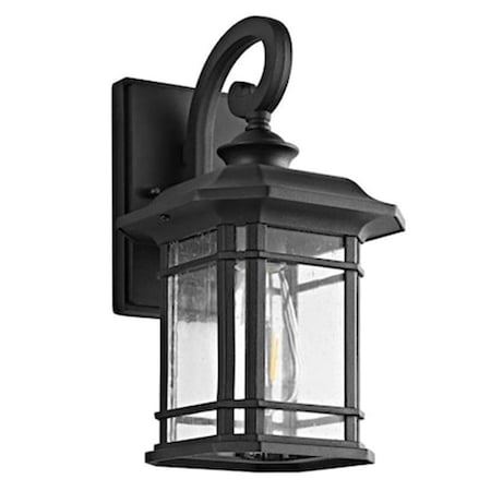 Safavieh Lolia Outdoor Wall Lantern, Clear & Black PLT4010A